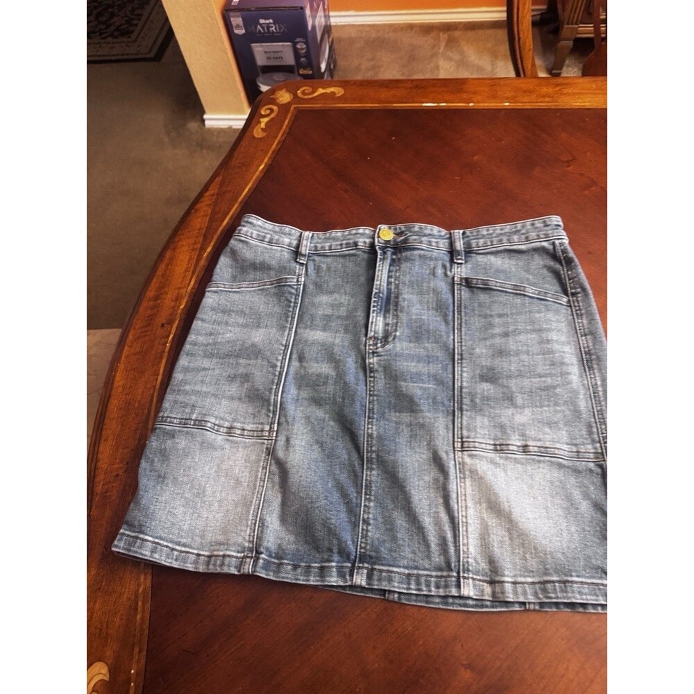 Kut From The Kloth Mini Jeans Skirt Size 16 - Picture 2 of 9
